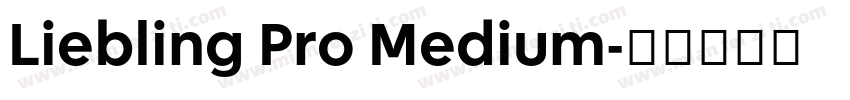 Liebling Pro Medium字体转换